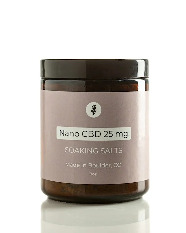 Soak Soss™ Nano CBD Mineral Bath Salt 25 mg, Nano-Encapsulated CBD 8 oz