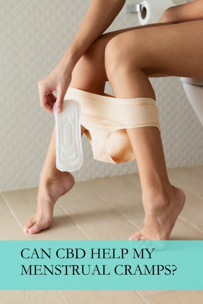 How Can CBD Help Menstrual Cramps: A girl is holding a pad
