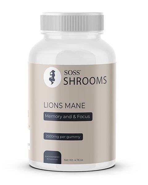 Lion’s Mane Mushroom Brain Booster Gummies – Soss Shrooms