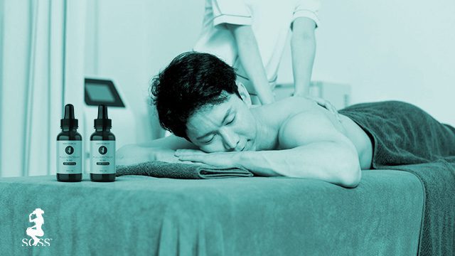 How to Use CBD Oil to Give a Massage on a table 